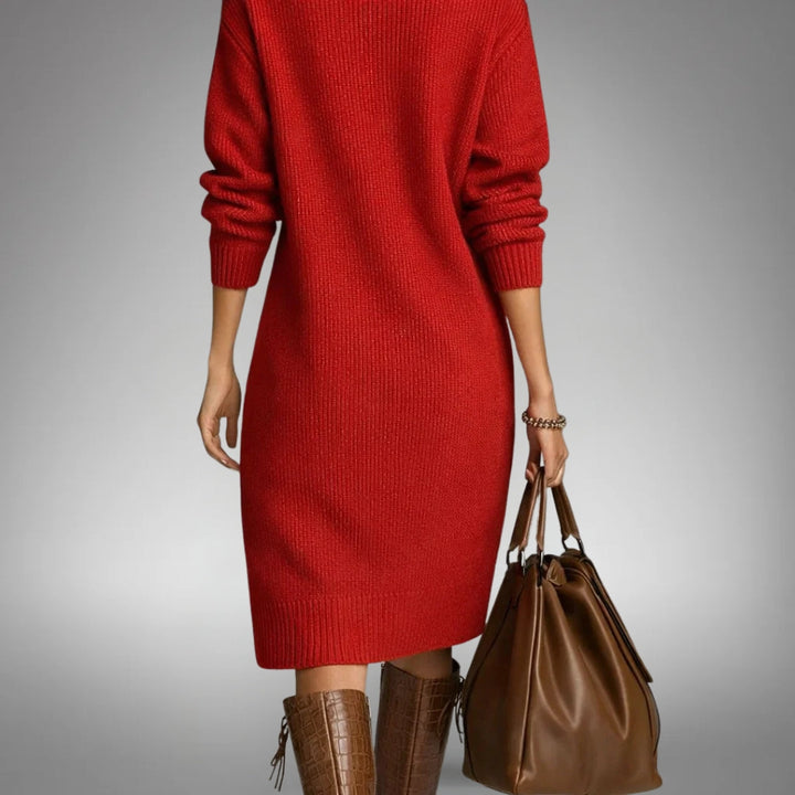 JUDITH | Elegant Button Midi Dress