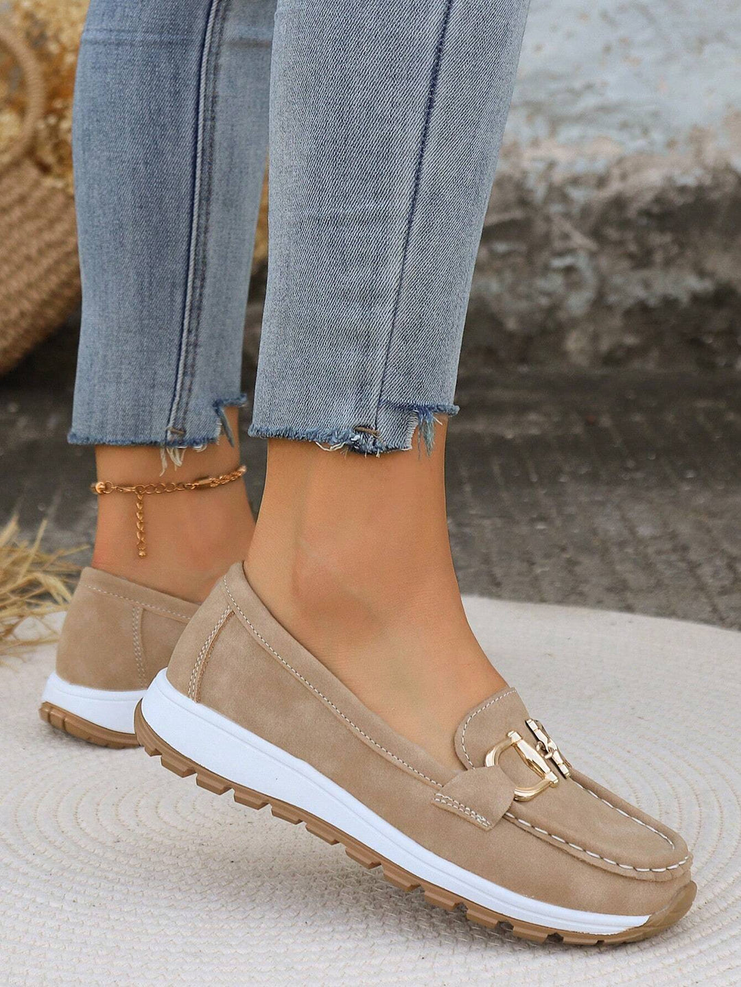 ELLIE | Flat Buckle Loafers