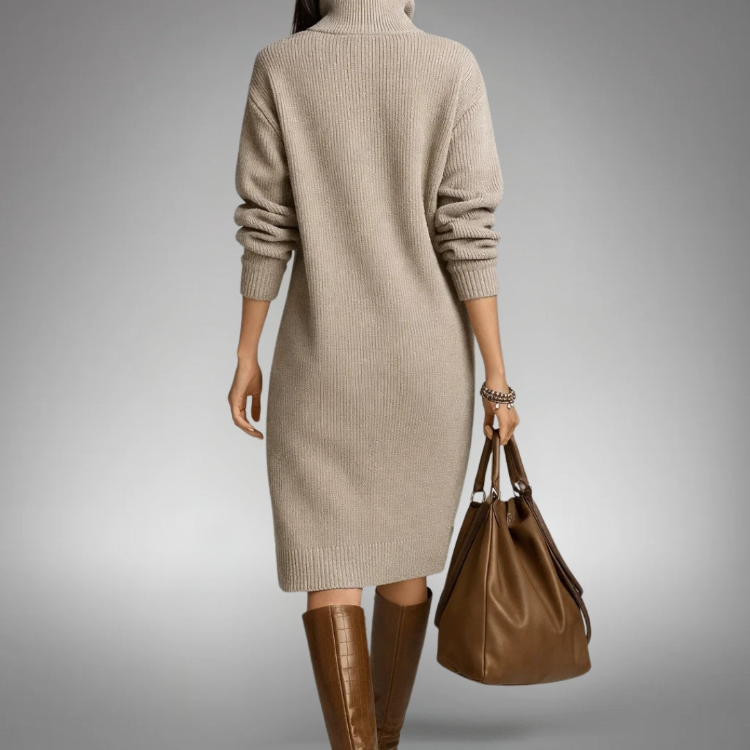 JUDITH | Elegant Button Midi Dress