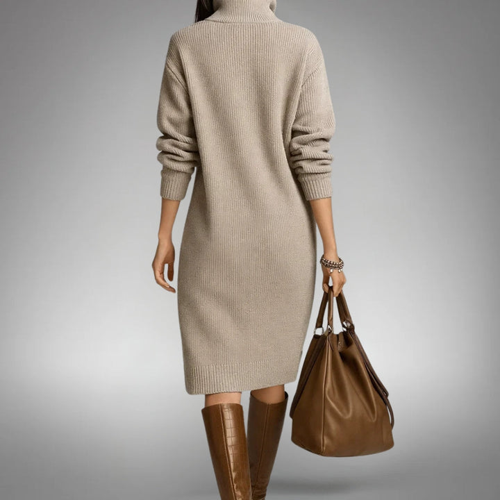 JUDITH | Elegant Button Midi Dress