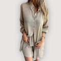 DANIELLE – LINEN SHORT SET
