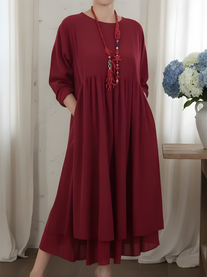 VALERIE™ | Relaxed Double Hem Midi Dress