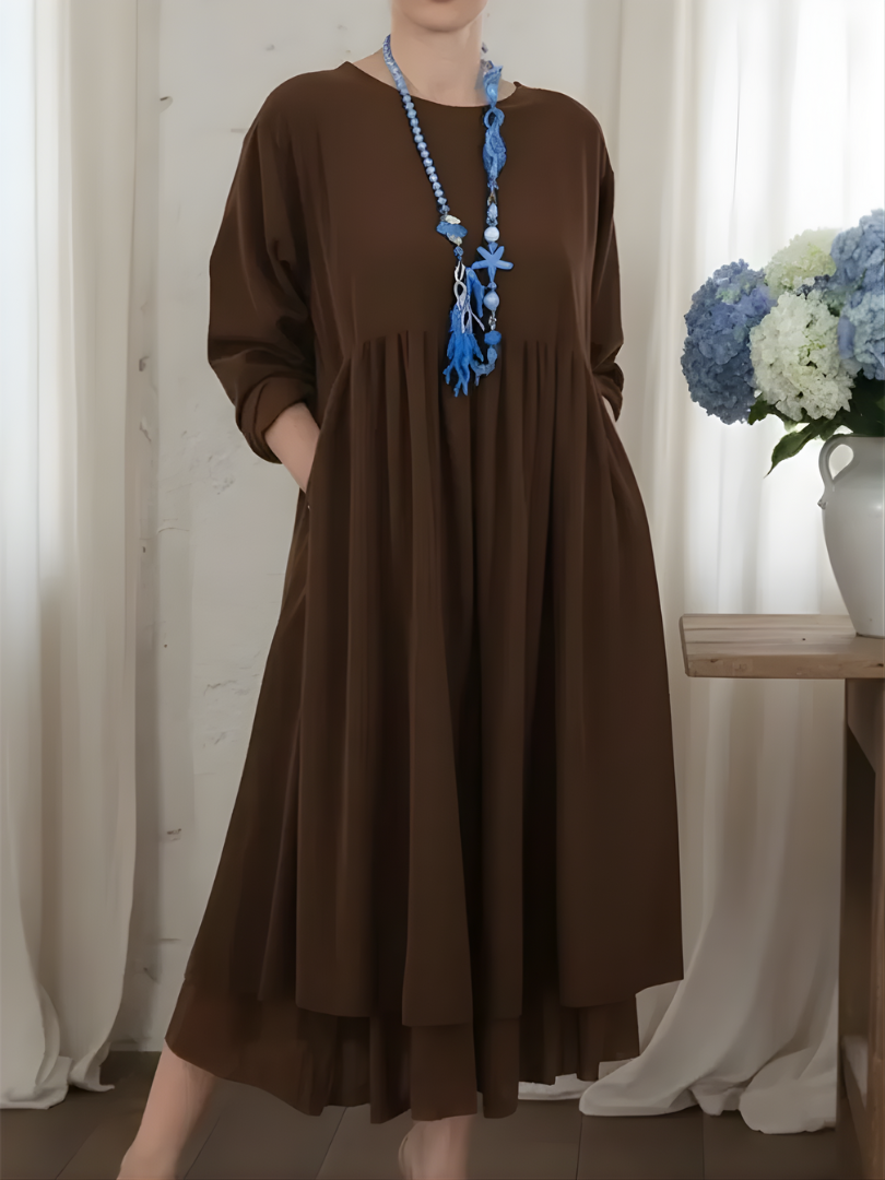 VALERIE™ | Relaxed Double Hem Midi Dress