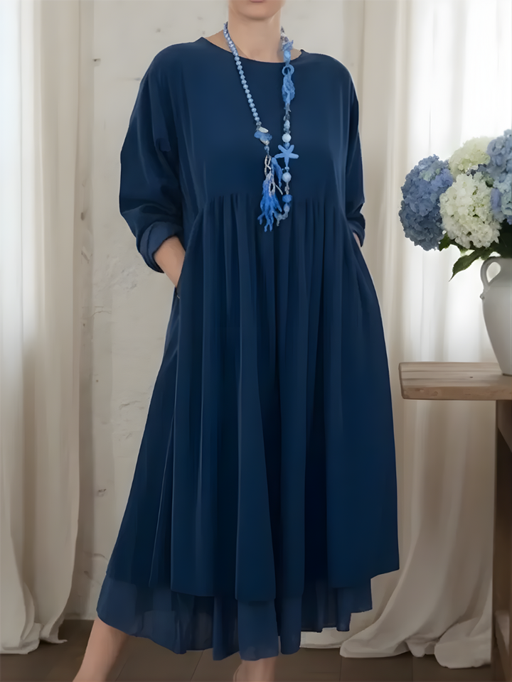 VALERIE™ | Relaxed Double Hem Midi Dress