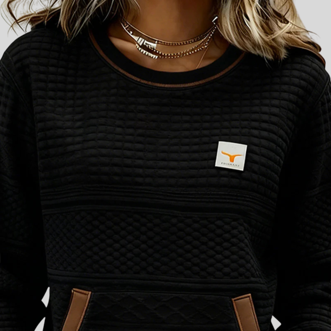 Talinae™ | Crew Neck Colorblock Sweatshirt