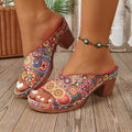 SOPHIA – FLORAL HEEL SANDALS